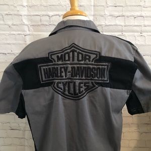 Harley Davidson Bowling Style Shirt - EUC